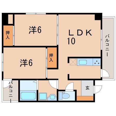 ラシェール追分の物件間取画像